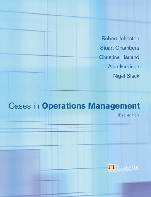 cover image of Cases in Operations Management
