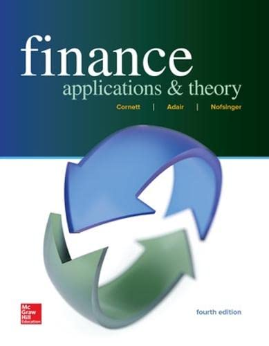 cover image of Finance: Applications and Theory (Mcgraw-hill / Irwin Series in Finance, Insurance and Real Estate)