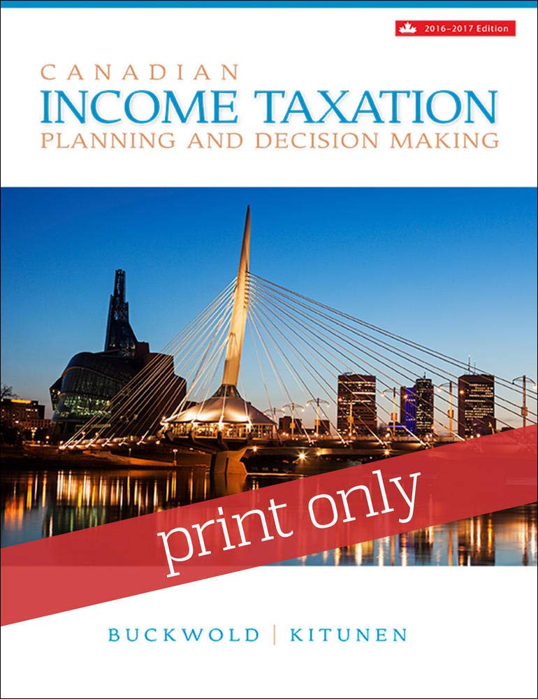 cover image of Canadian Income Taxation 2016/2017