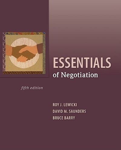 cover image of Essentials of Negotiation