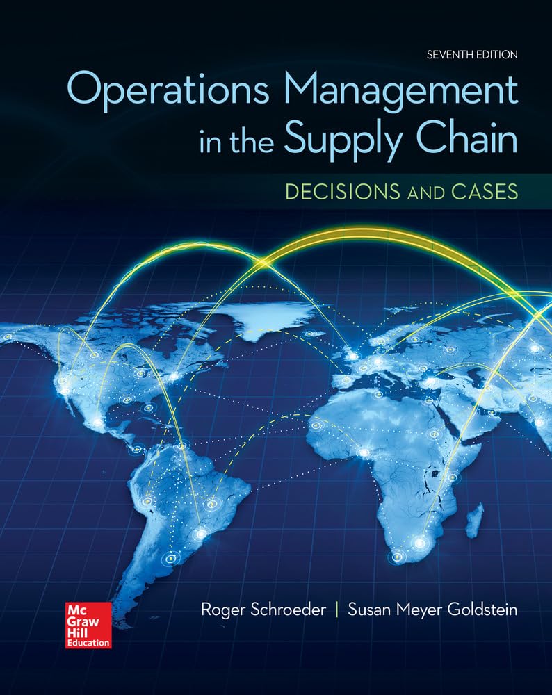 cover image of Operations Management in the Supply Chain: Decisions and Cases