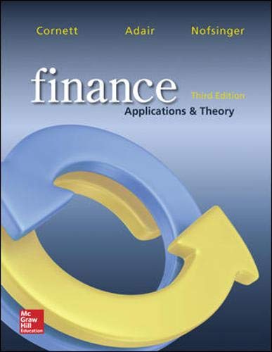 cover image of Finance: Applications and Theory