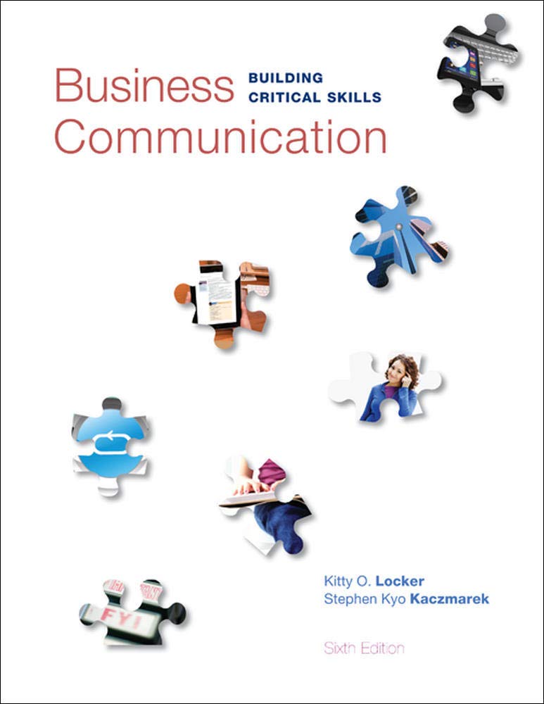 cover image of Business Communication: Building Critical Skills