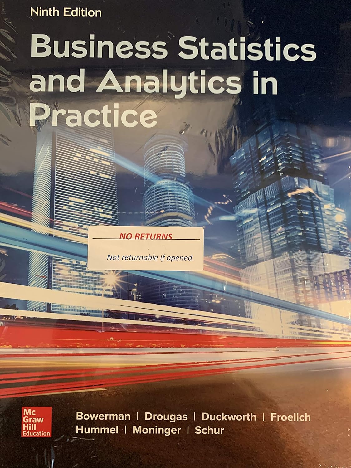 cover image of Business Statistics and Analytics in Practice