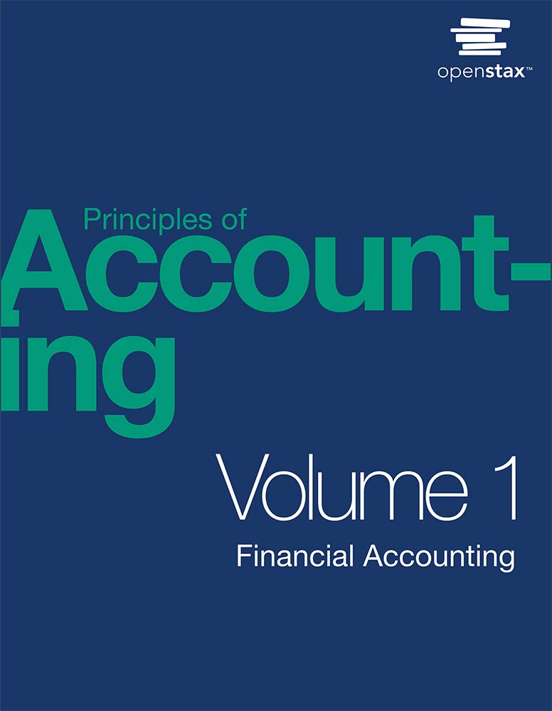cover image of Principles of Accounting Volume 1 Financial Accounting