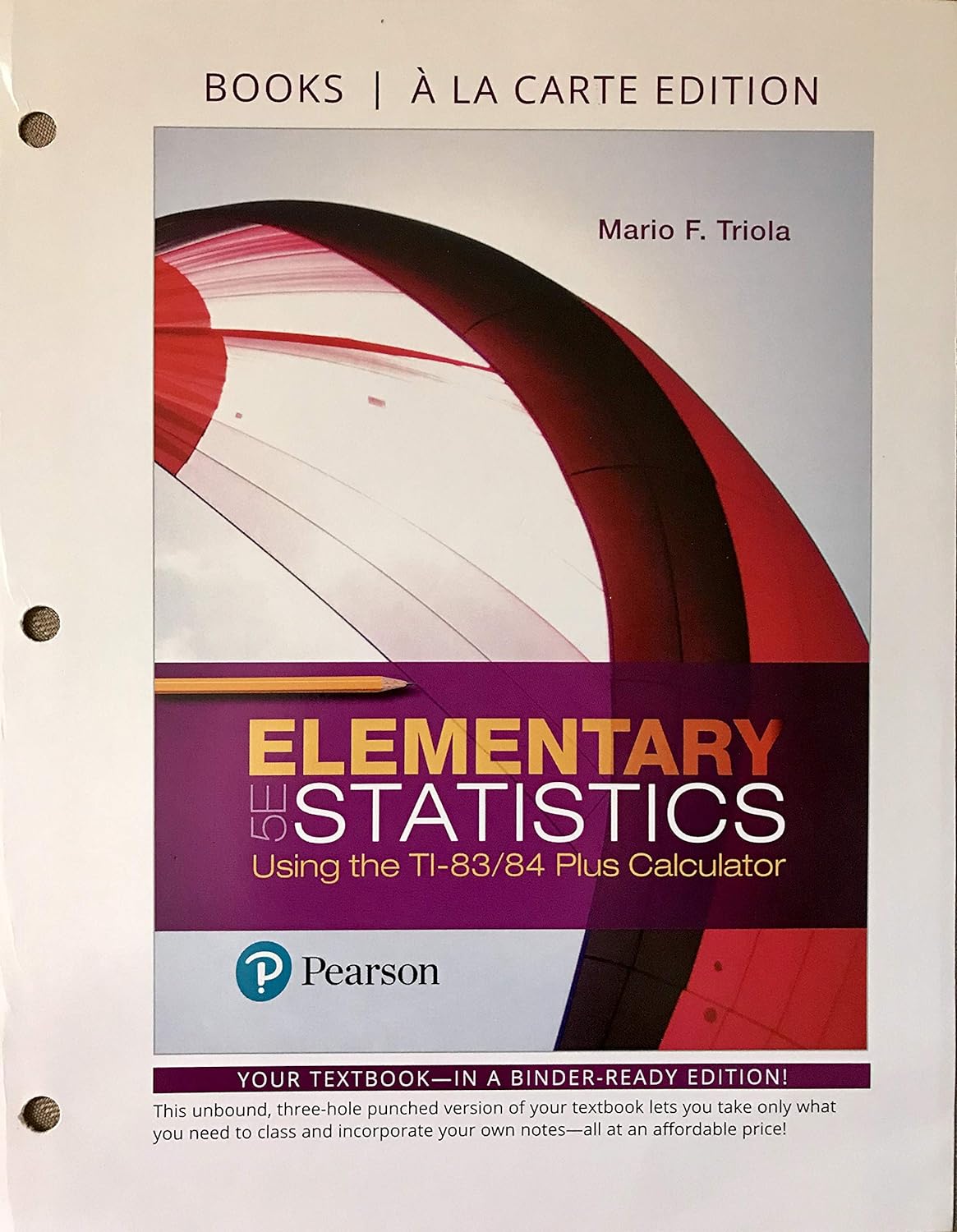 cover image of Elementary Statistics