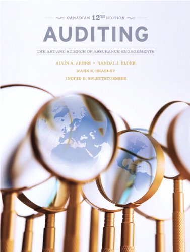 cover image of Auditing: The Art and Science of Assurance Engagements