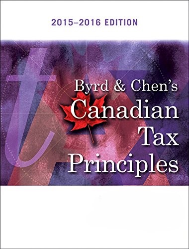 cover image of Canadian Tax Principles 2015 2016 Edition Volume I and Volume II