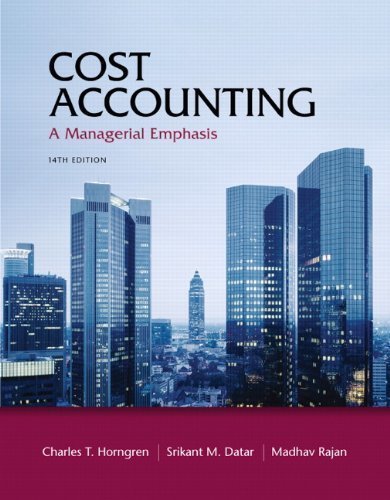 cover image of Cost Accounting: A Managerial Emphasis