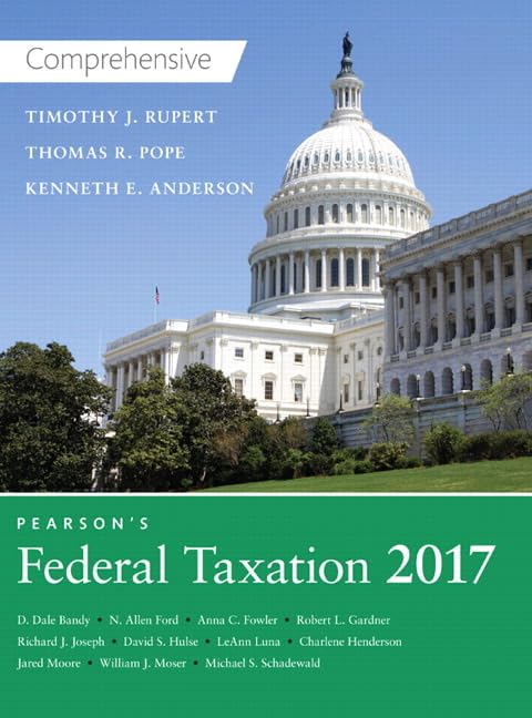 cover image of Pearson's Federal Taxation 2017 Comprehensive