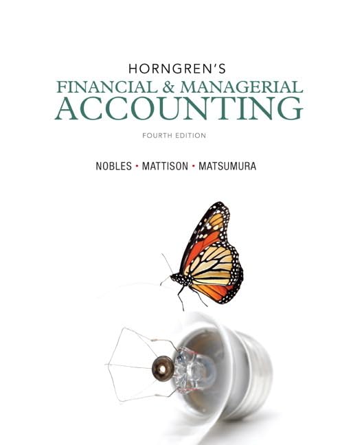 cover image of Horngren's Financial & Managerial Accounting
