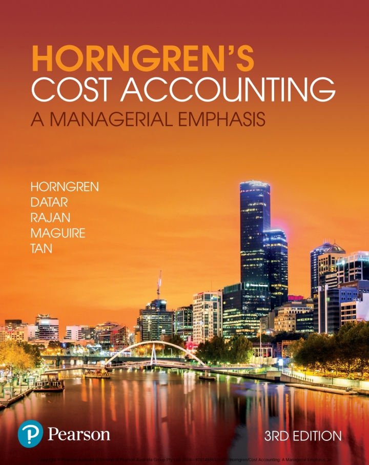 cover image of Horngren's Cost Accounting: A Managerial Emphasis