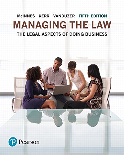 cover image of Managing the Law The Legal Aspects of Doing Business