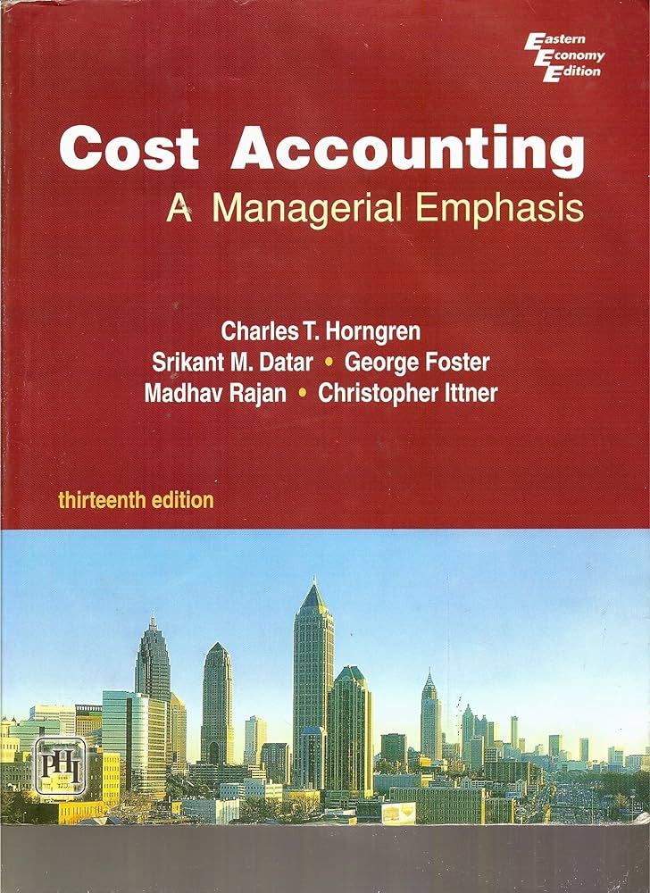 cover image of Cost Accounting: A Managerial Emphasis