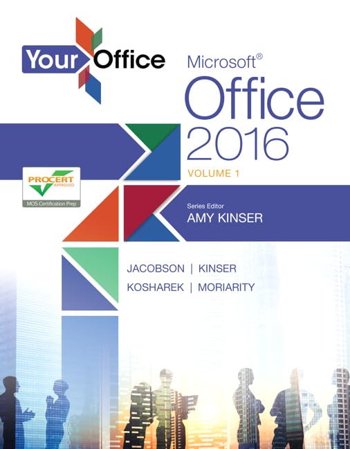 cover image of Your Office: Microsoft Office 2016 Volume 1