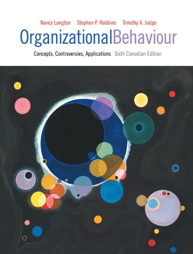 cover image of Organizational Behaviour: Concepts, Controversies, Applications