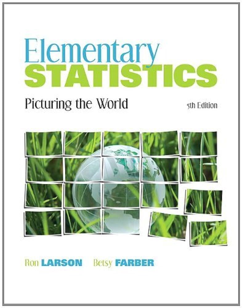 cover image of Elementary Statistics: Picturing the World