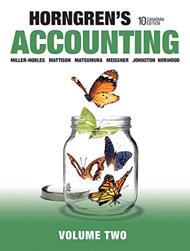 cover image of Horngren's Accounting Volume 2