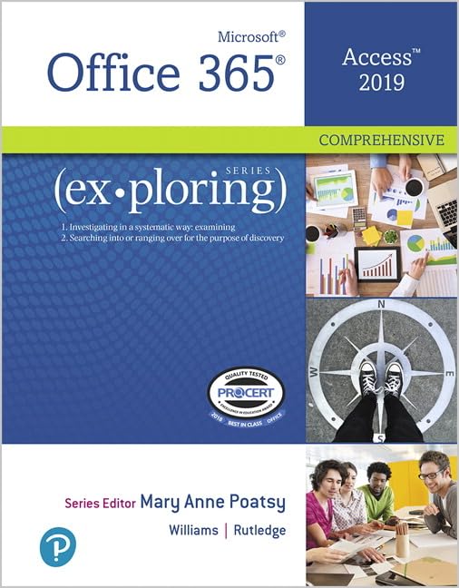 cover image of Exploring Microsoft Office Access 2019 Comprehensive