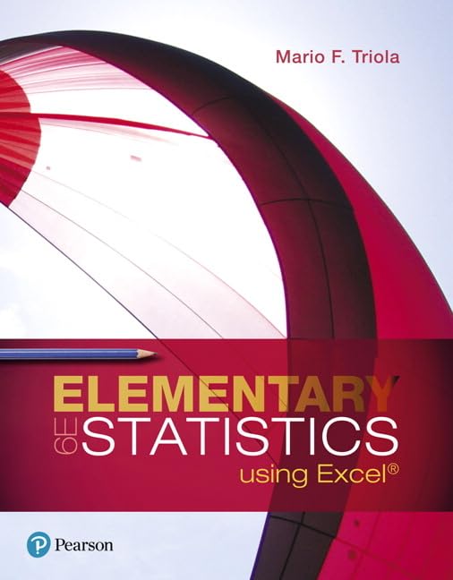 cover image of Elementary Statistics Using Excel