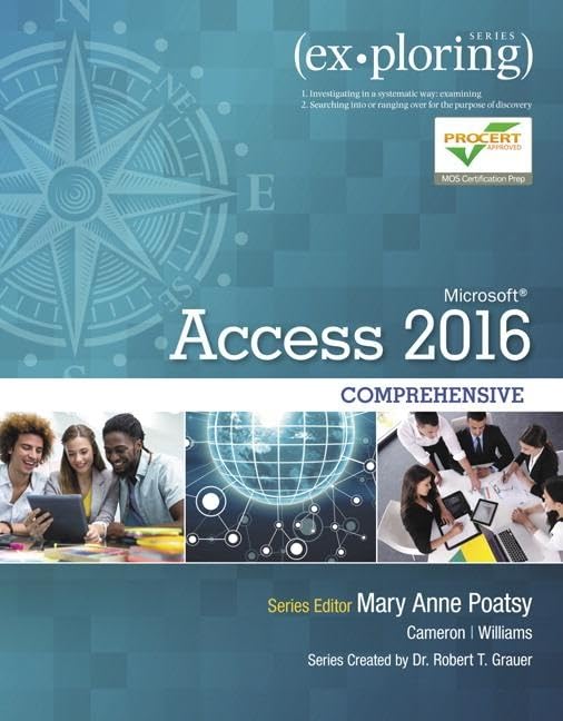 cover image of Exploring Microsoft Office Access 2016 Comprehensive