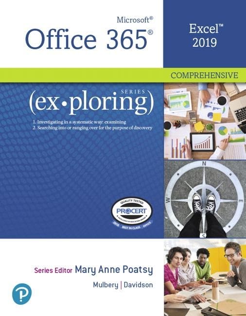 cover image of Exploring Microsoft Office Excel 2019 Comprehensive