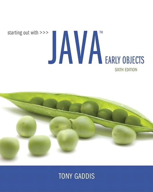 cover image of Starting Out with Java: Early Objects