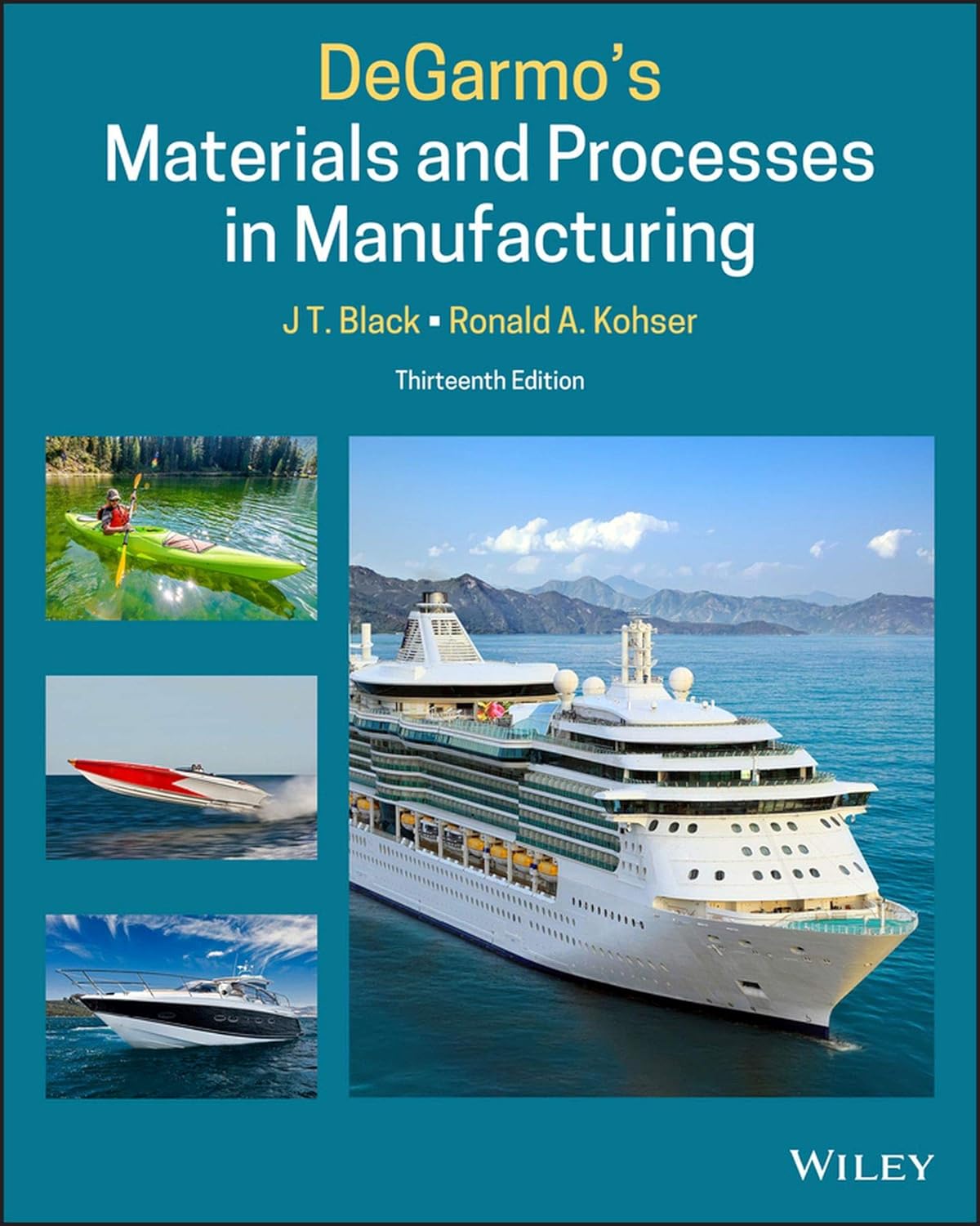 cover image of DeGarmo's Materials and Processes in Manufacturing
